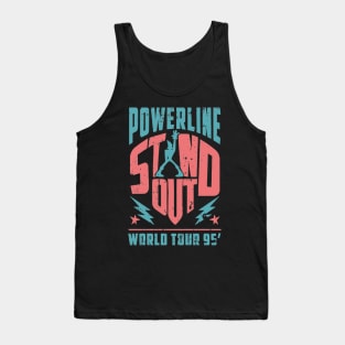 Powerline - Stand Out - World Tour 95' - Vintage BluePink Tank Top